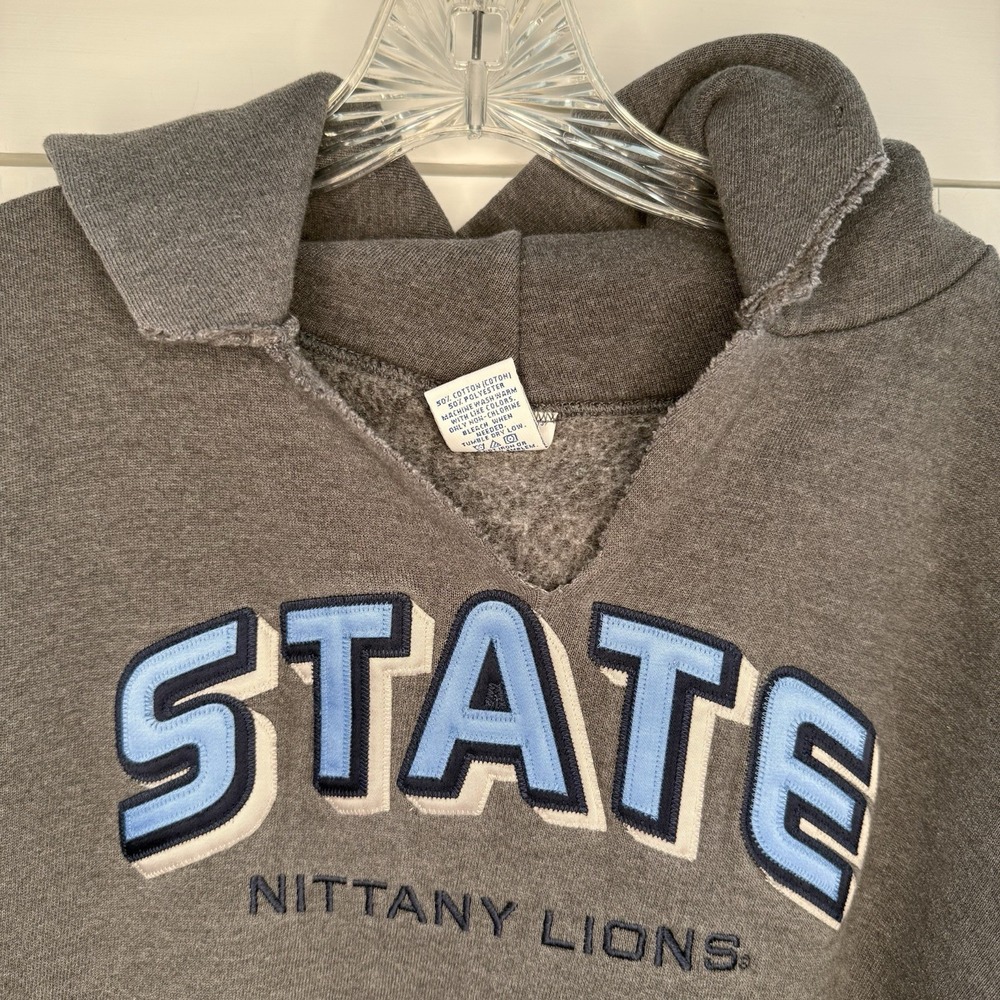 Penn STATE Nittany Lions Size XL Women's Hoodie Russell Athletic Gray Sweater - Picture 2 of 7